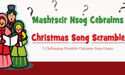 Christmas Song Scramble Word Game